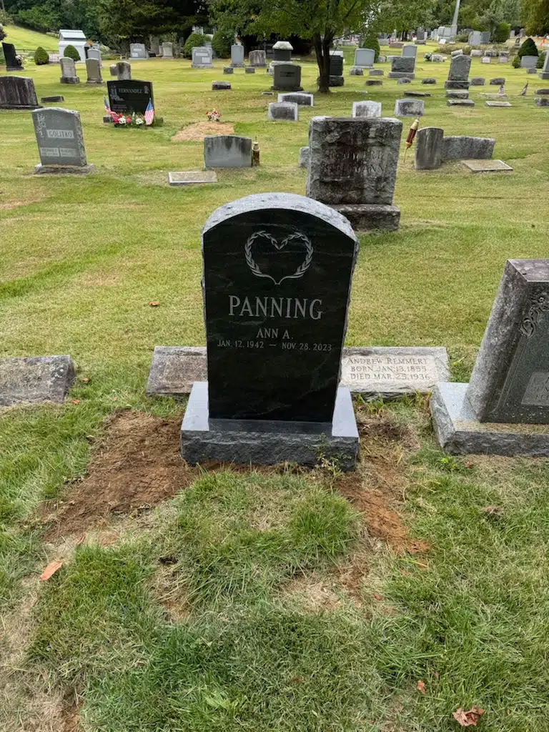Upright granite headstone by Upright Headstones R Us — image 2