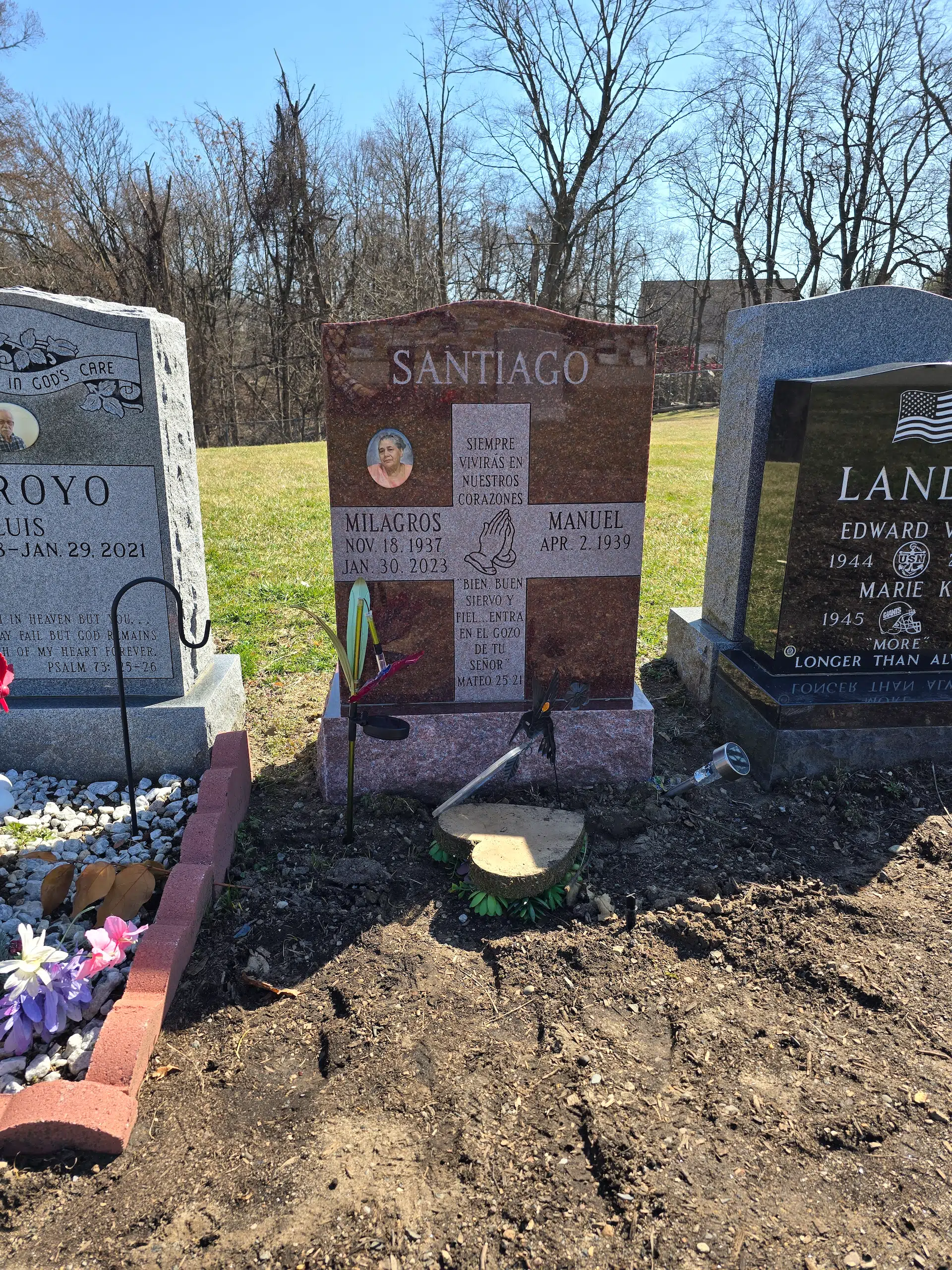 Upright granite headstone by Upright Headstones R Us — image 3