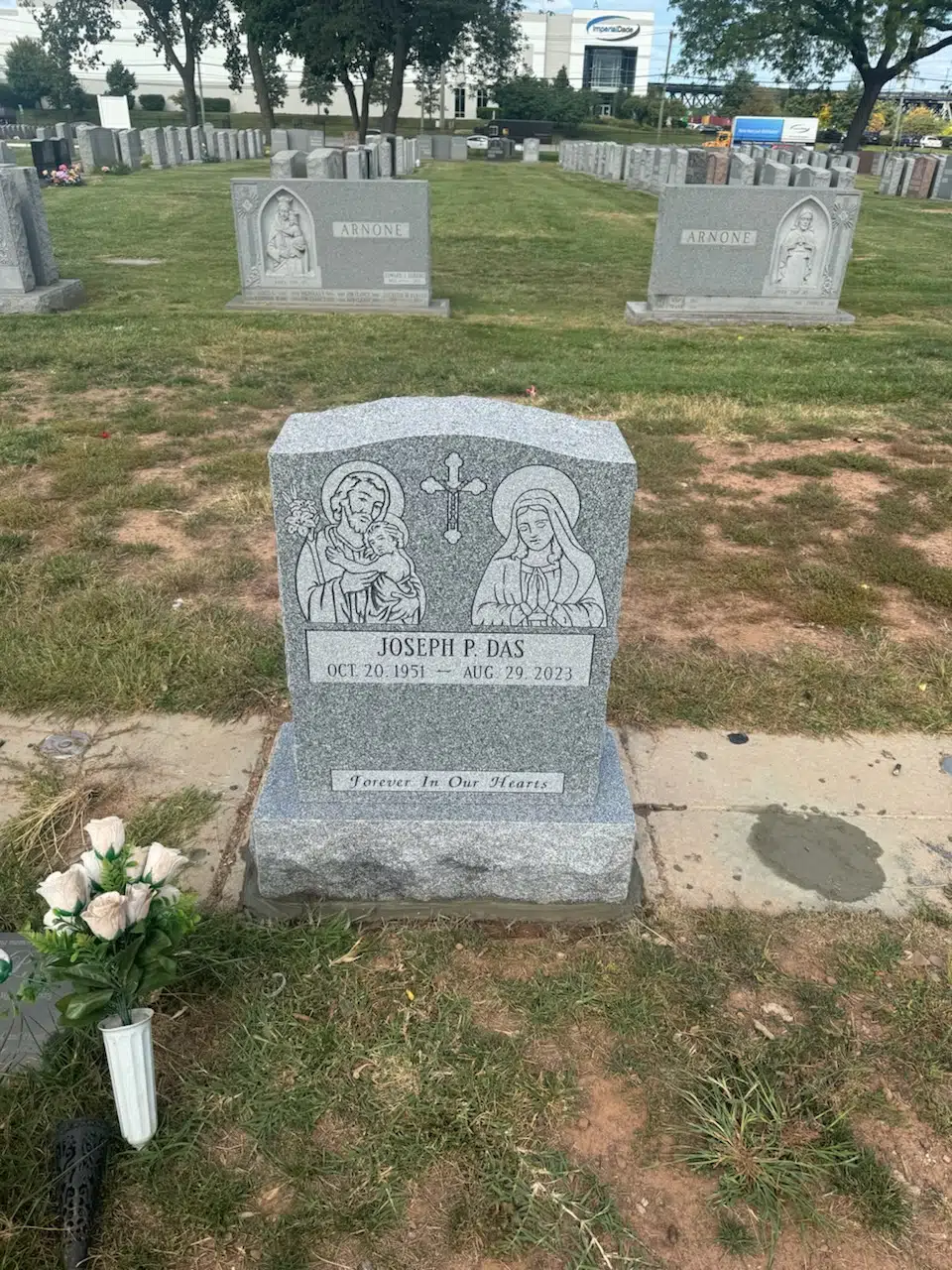 Upright granite headstone by Upright Headstones R Us — image 7
